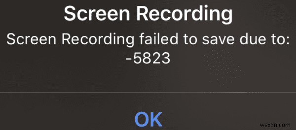 How to Recover Your iPhone Screen Recording When It Fails to Save (Error -5823)
