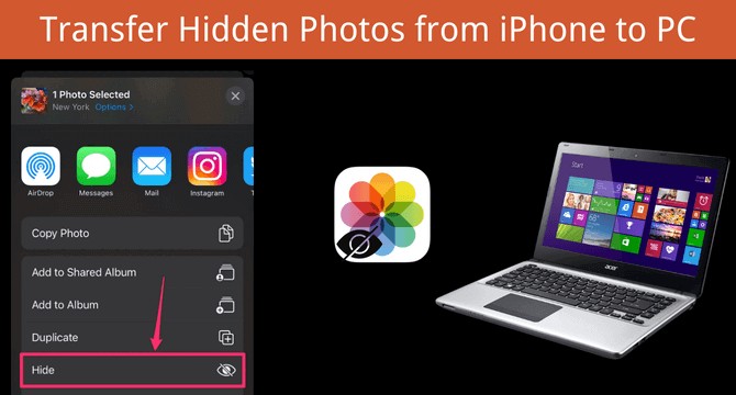 Transfer Hidden iPhone Photos to PC: 3 Proven Methods