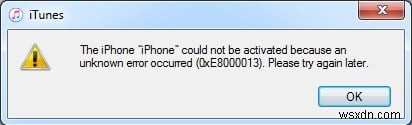 Fix iTunes Error 0xE8000013 During iPhone Activation – 6 Proven Solutions