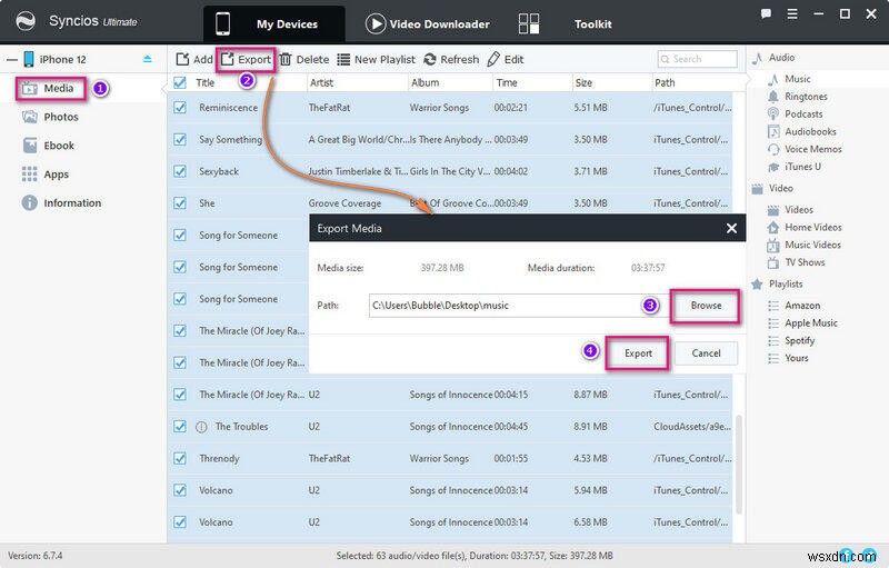 Syncios Manager: Seamless Music & Playlist Transfer for iOS & Android