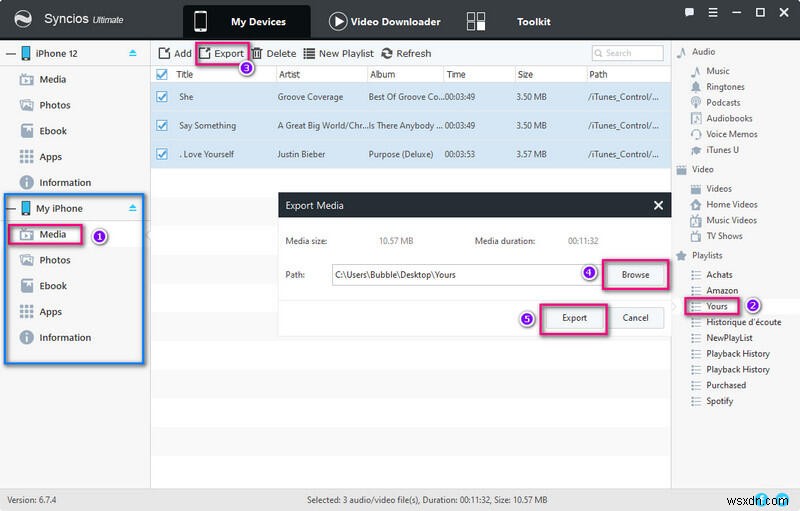 Syncios Manager: Seamless Music & Playlist Transfer for iOS & Android