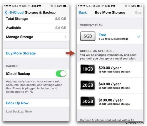 Resolve the  Not Enough iCloud Storage Available  Error on Your iPhone