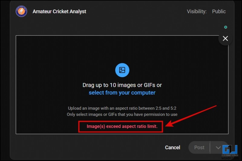 Fix Image Upload Errors on YouTube Community Posts (2:5 & 5:2 Aspect Ratios)
