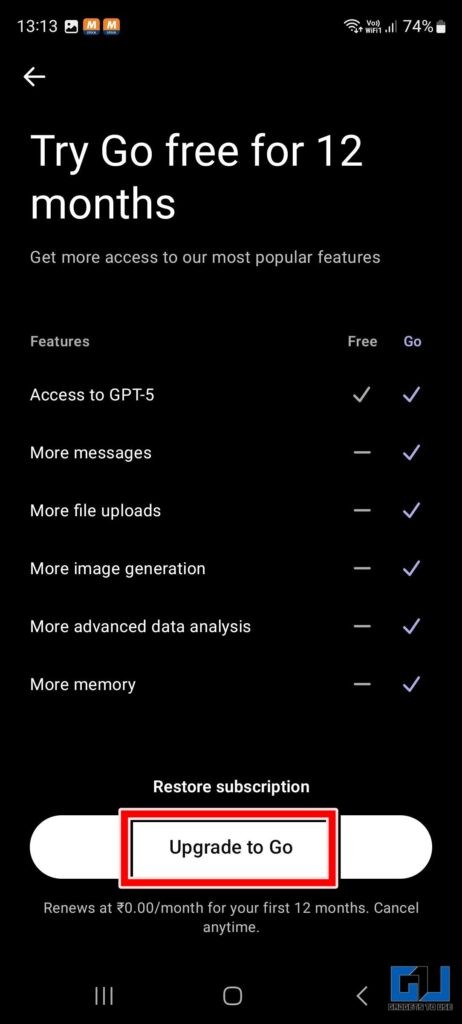 Stop Unexpected Charges: Keep Your ChatGPT Go Free After the 12‑Month Trial