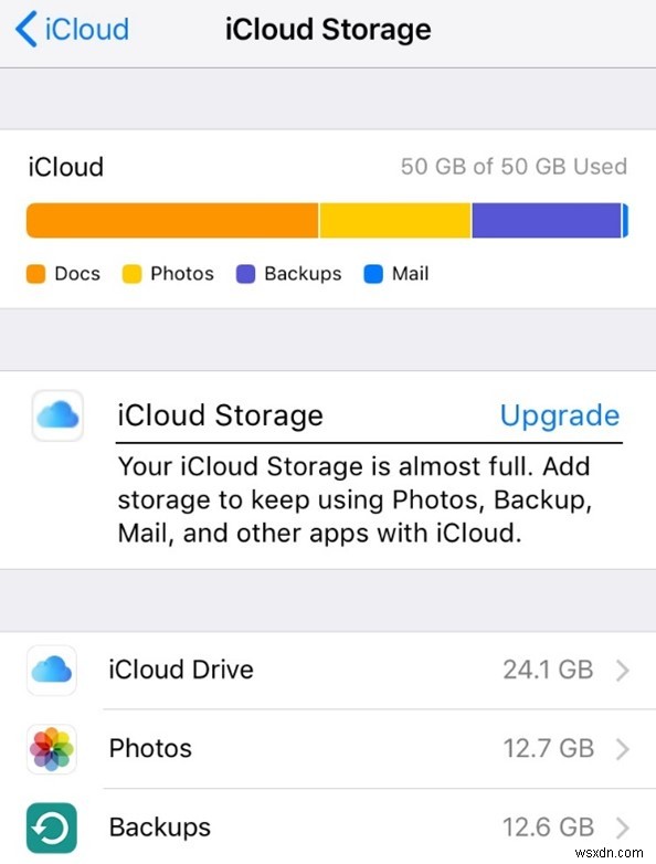 How to Resolve the iCloud  Last Backup Could Not Be Completed  Error