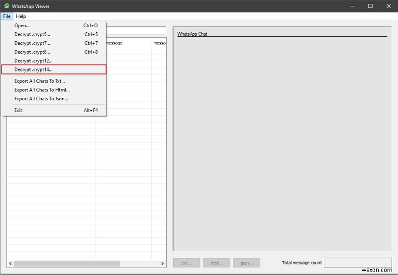 How to Decrypt and View WhatsApp Crypt14 Database Files Safely