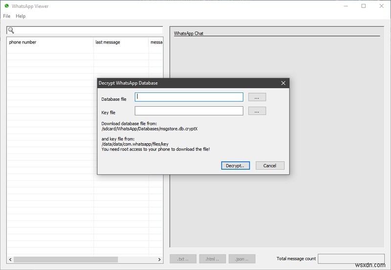 How to Decrypt and View WhatsApp Crypt14 Database Files Safely
