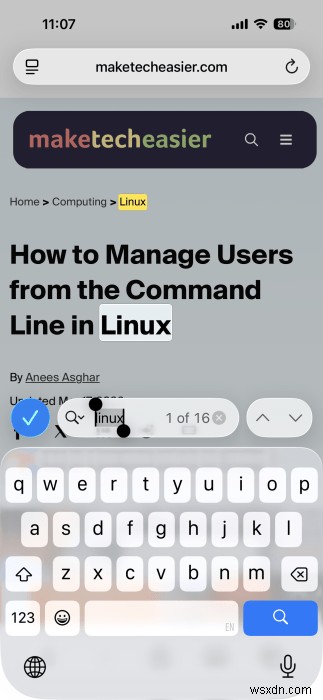 How to Quickly Find Text on Any Webpage Using Your iPhone