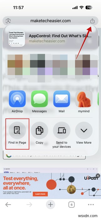 How to Quickly Find Text on Any Webpage Using Your iPhone