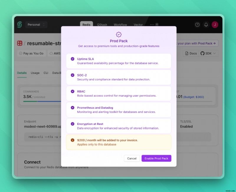 Upstash Prod Pack: Enterprise-Grade Redis at $200/Month