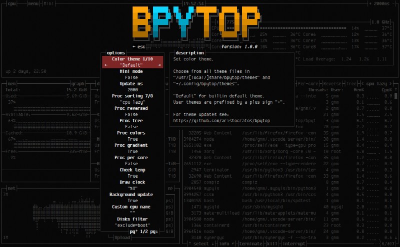 BpyTOP: Powerful, Python‑Based System Monitor for Linux & macOS