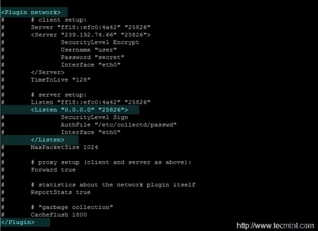 Deploy Collectd as a Central Monitoring Server for Linux Clients