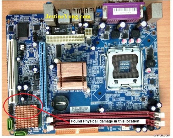 Professional Repair of HIS G31 Desktop Motherboard