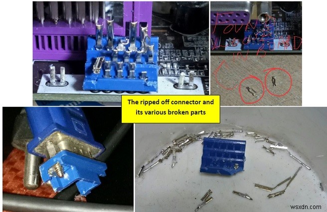 Motherboard Restored After VGA Connector Was Accidentally Ripped Off