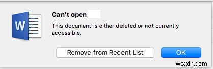 Fix Word File Rename & Access Issues on macOS Monterey