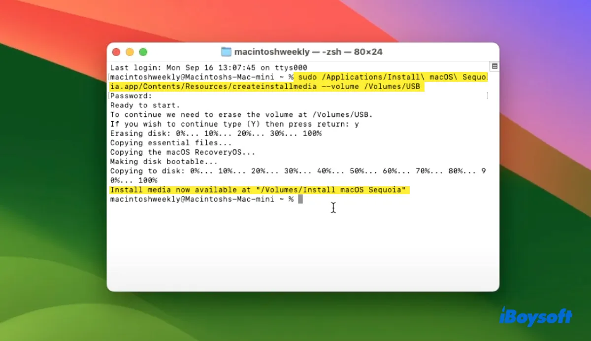 How to Create a Bootable macOS 15 Sequoia USB Installer