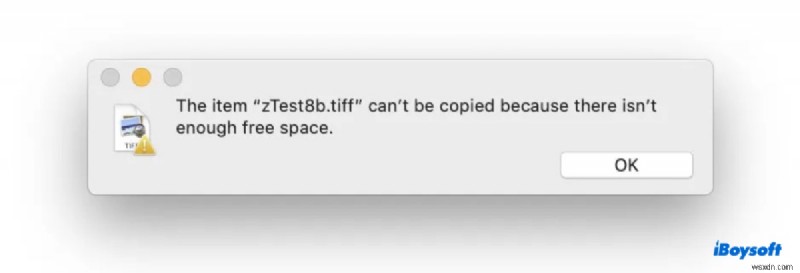 How to Resolve the Not Enough Disk Space Error When Copying Files on Mac