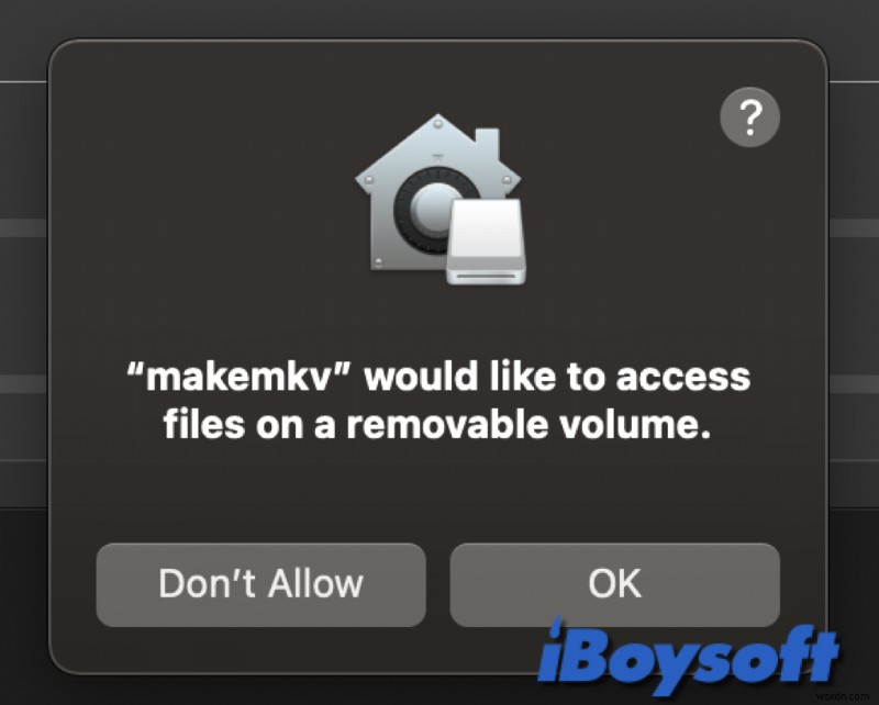 Resolve macOS Sonoma Alert:  App Would Like to Access Files on a Removable Volume 