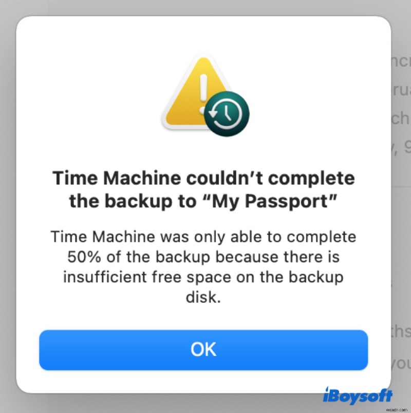 Resolve Time Machine Couldn t Complete the Backup Errors on macOS Sonoma, Ventura, and Sequoia