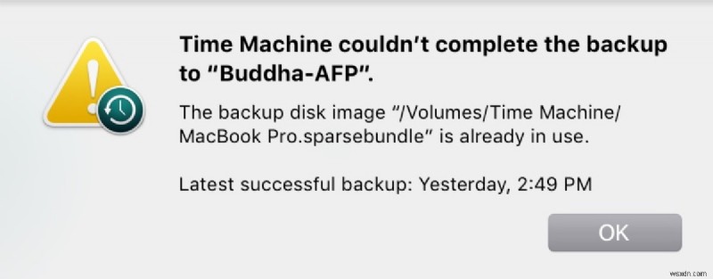 Resolve Time Machine Couldn t Complete the Backup Errors on macOS Sonoma, Ventura, and Sequoia