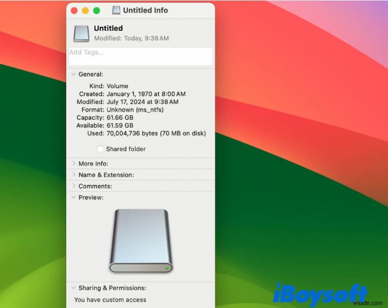 Fix Permission Errors on External Drives in macOS