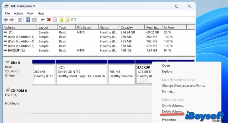 Fix: Enable the Disabled  Extend Volume  Feature in Windows Disk Management