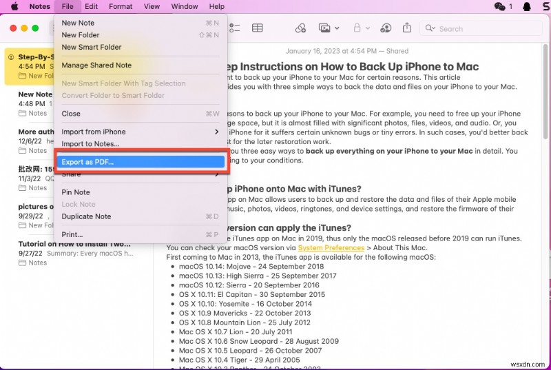 How to Reduce Apple Notes Storage on Mac and Free Gigabytes