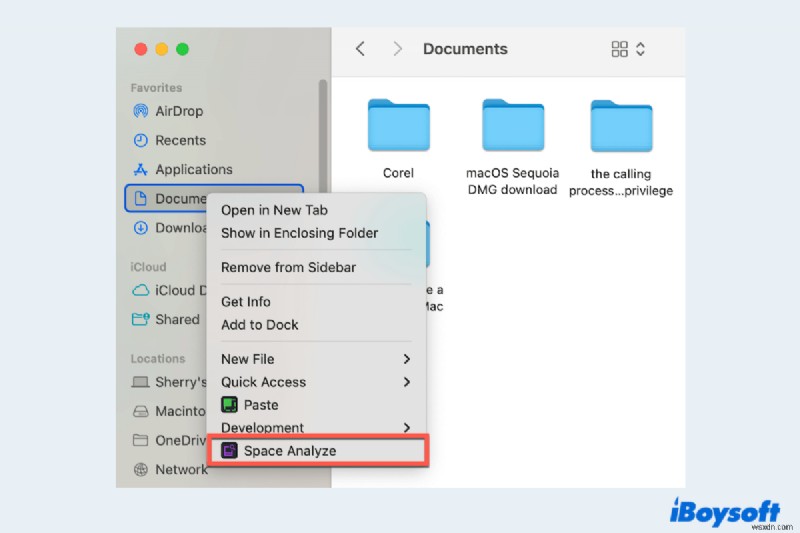 Effortlessly Analyze Mac Folder Space with iBoysoft MagicMenu Extension