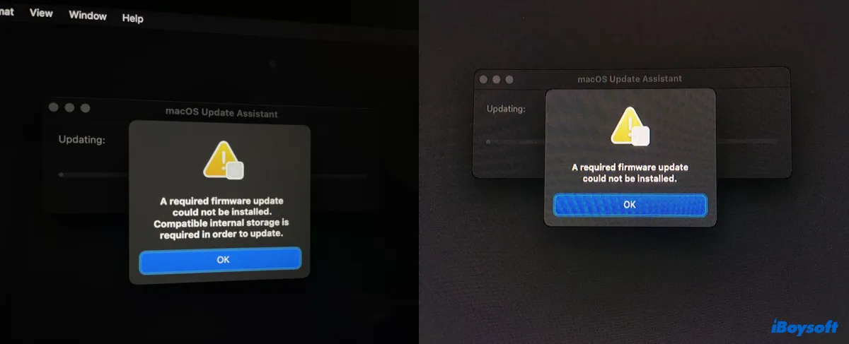 Fix the Required Firmware Update Could Not Be Installed Error on macOS Monterey