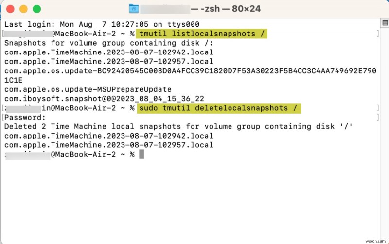 How to Resolve the Time Machine Local Snapshot Creation Error on macOS