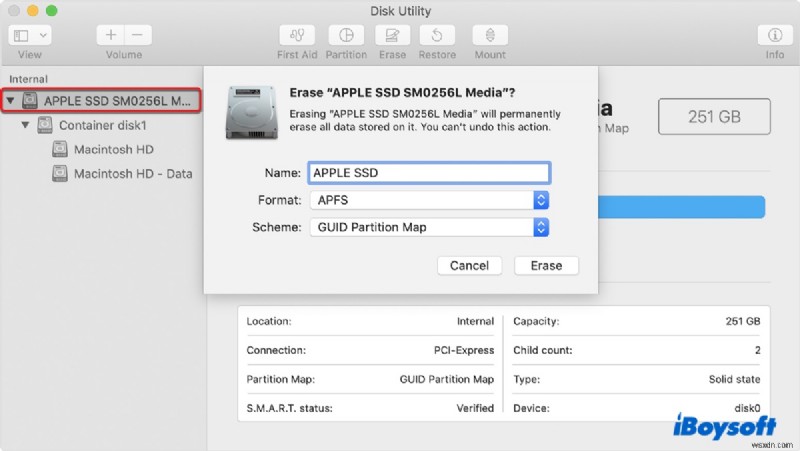 How to Resolve the Problems Were Found with the Partition Map Error in Disk Utility