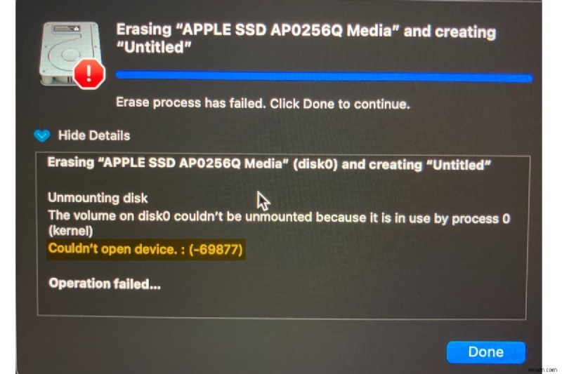 How to Resolve the Problems Were Found with the Partition Map Error in Disk Utility