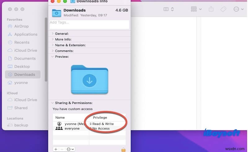 Fix macOS No Permission to Download Error: Null Folder Issue