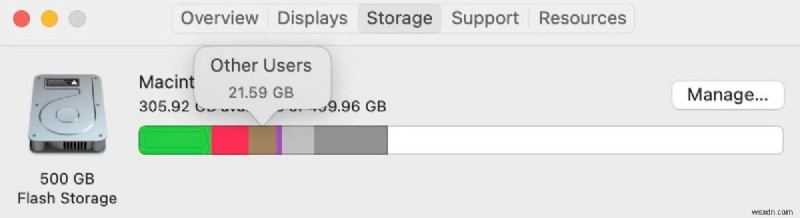 Understanding and Managing  Other Users & Shared  Storage on macOS