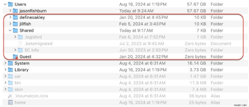 Understanding and Managing  Other Users & Shared  Storage on macOS