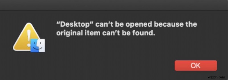 Solution: Resolve Finder  Original Item Not Found  Error for Desktop, Downloads, Documents, and More