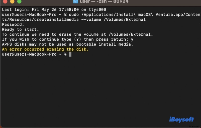 Fixing macOS Bootable USB Installer Errors on Mac/Terminal/OCLP – Step-by-Step Guide