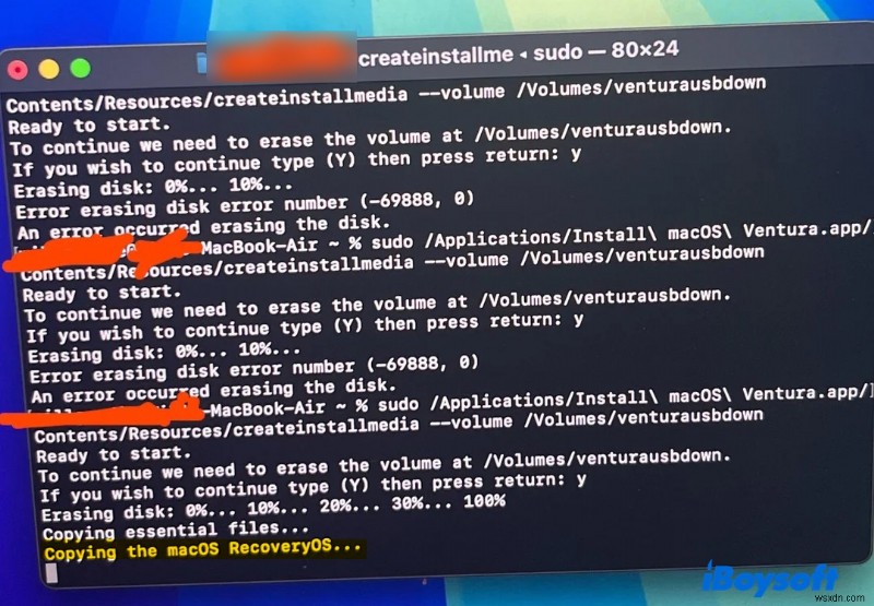 Fixing macOS Bootable USB Installer Errors on Mac/Terminal/OCLP – Step-by-Step Guide