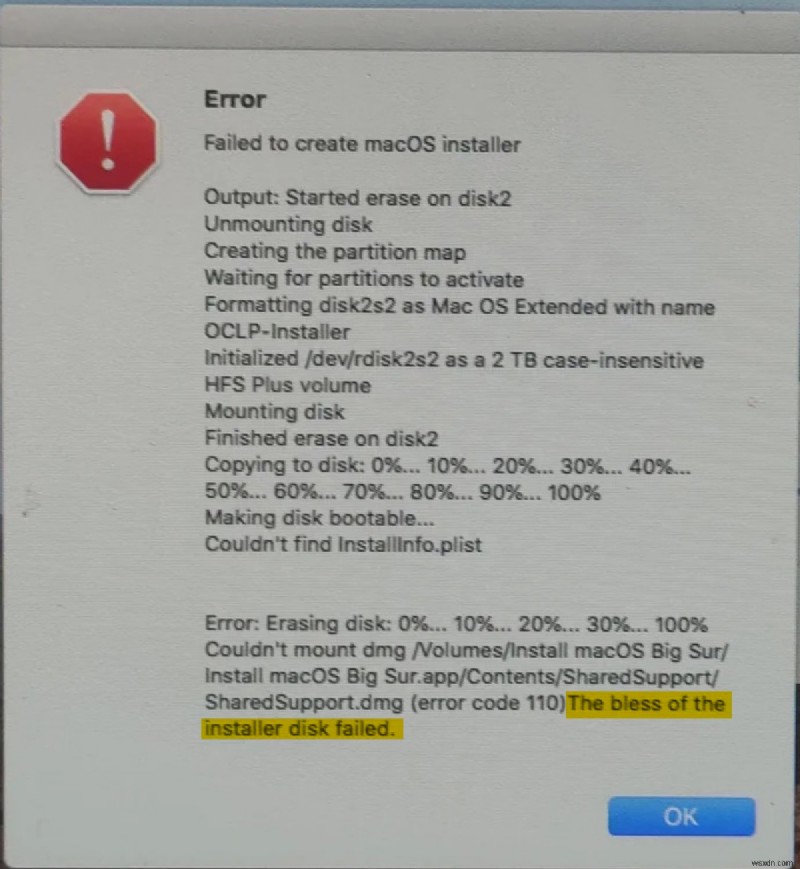 Fixing macOS Bootable USB Installer Errors on Mac/Terminal/OCLP – Step-by-Step Guide