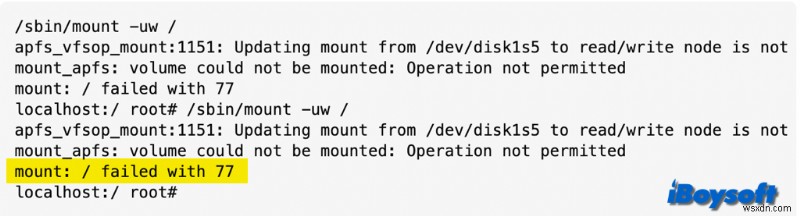 Resolve the ‘Mount Failed with 77’ Error on Mac Without Data Loss