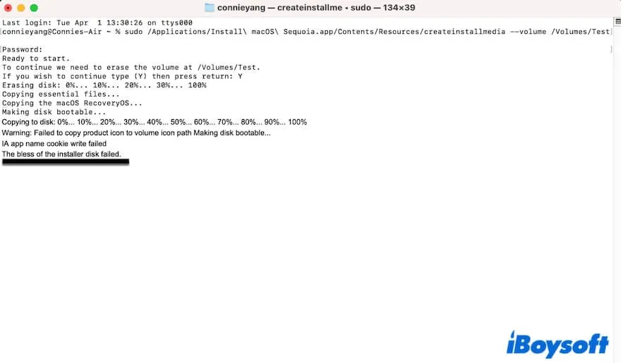Resolve ‘Bless of the Installer Disk Failed’ Error in Terminal & OpenCore