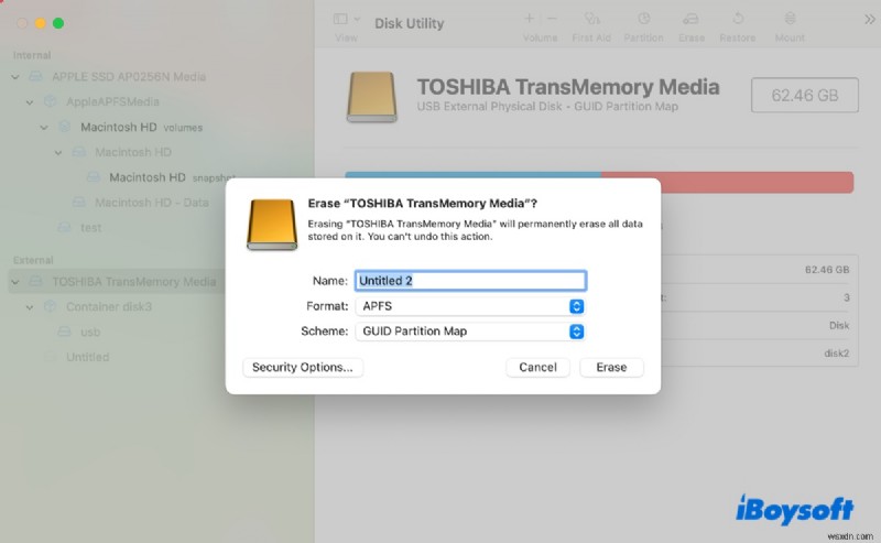How to Resolve the  Erase Process Has Failed  Error on Mac Drives