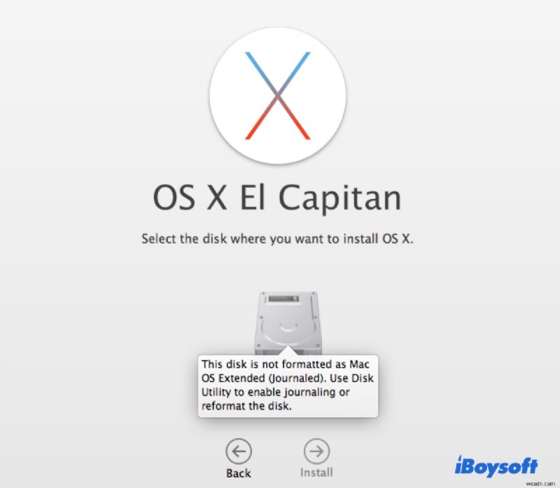 Resolve the Disk Not Formatted as Mac OS Extended (Journaled) Error When Reinstalling macOS
