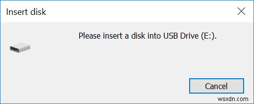 Resolve the ‘Please Insert a Disk into USB Drive’ Error on Windows
