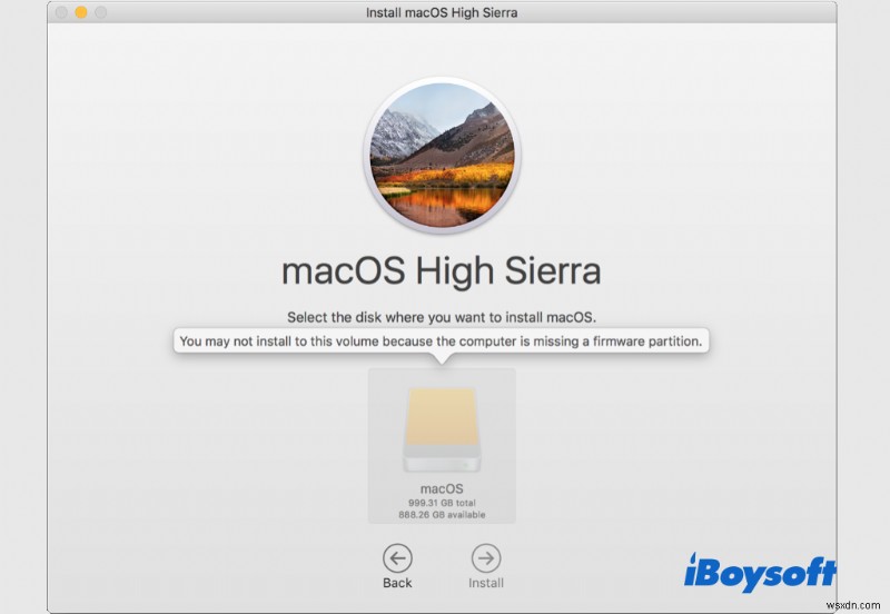 How to Fix the  Computer Is Missing a Firmware Partition  Error During macOS Installation