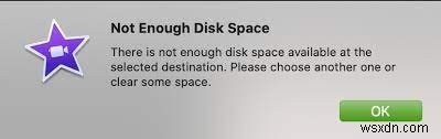 Fix iMovie’s  Not Enough Disk Space  Error on macOS – 7 Simple Solutions