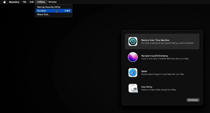Resolve the Installer Information on Recovery Server Is Damaged macOS Reinstallation Error