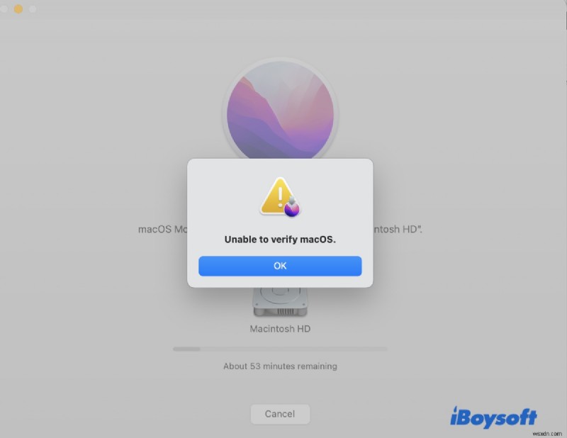 Resolve macOS Ventura Verification Errors:  Could Not Be Verified  &  Unable to Verify macOS 