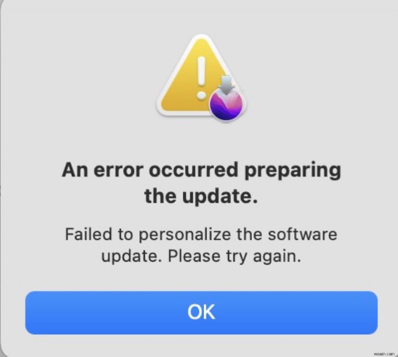 Fix the  Failed to Personalize the Software Update  Error on M1 Macs Running macOS Sequoia