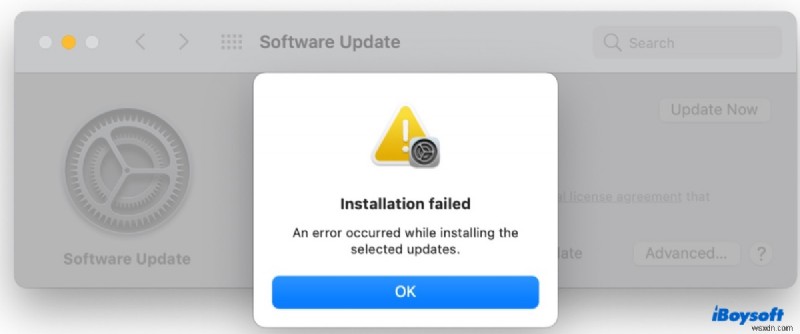 How to Fix the ‘An Error Occurred While Installing the Selected Updates’ on macOS